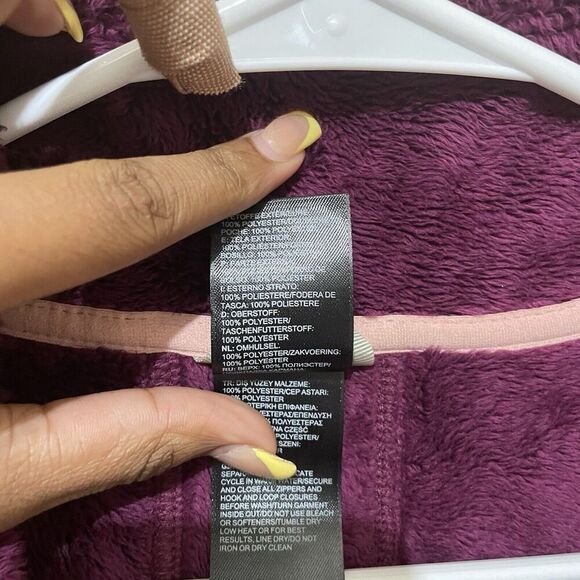 The North Face Womens Full Zip Soft Shell Fleece Lined Size XS Small Cranberry - Picture 5 of 8